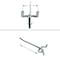 Presa 4 in Zinc-Plated Steel Pegboard Hooks for 1/4 in Pegboards, 50 pcs CP40007-50PK - alternate 3